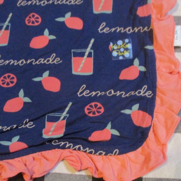 HTF Kickee Pants Lemonade Toddler Stroller Blanket